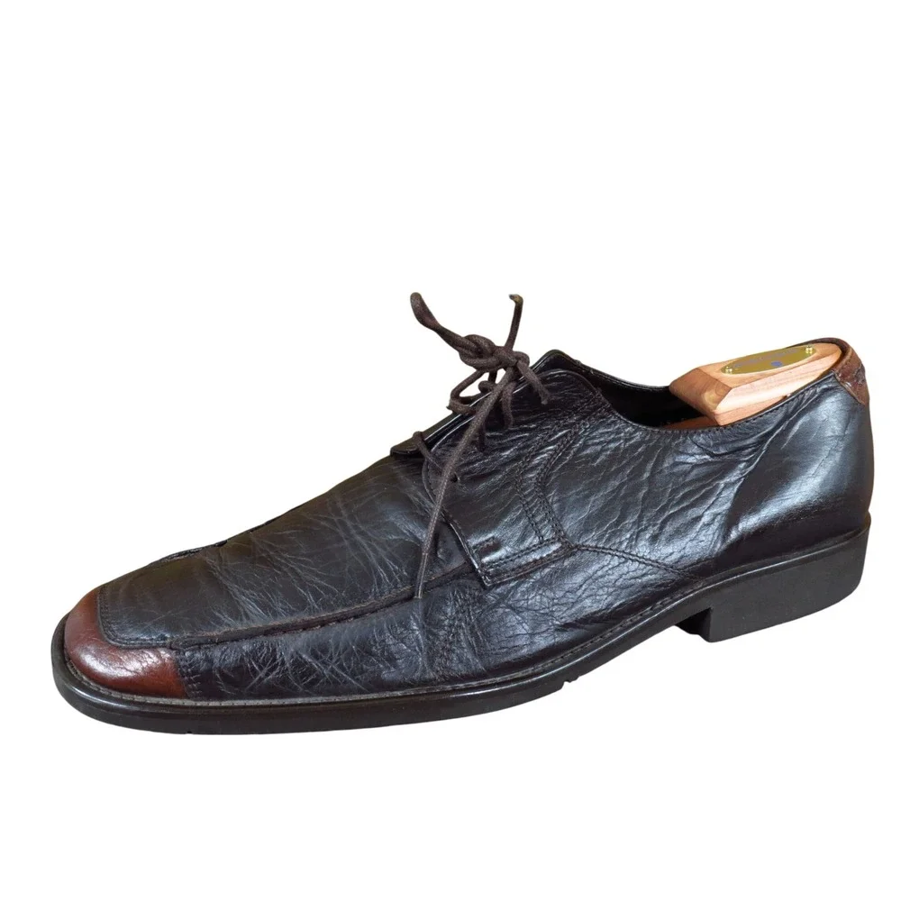 Skechers 70306 Mens Oxford Dress Shoes Size 13 Formal Business Brown Leather
